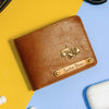 Premium Color Leather Wallet - Brown