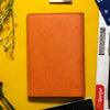 Exclusive Orange Passport Cover With Name & Charm