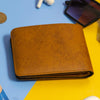 Premium Color Leather Wallet - Tan