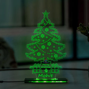 3d Acrylic Merry Christmas LED Lamp