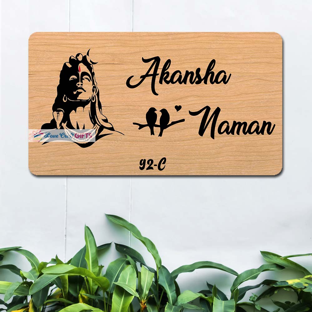 Buy Wooden Home Name Plates