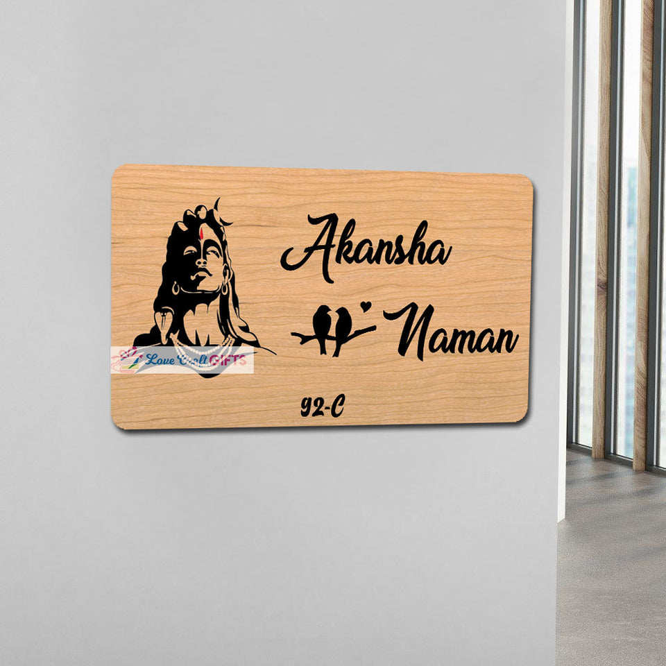 Buy Wooden Home Name Plates