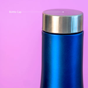 Customized Blue Stainless Water Bottle