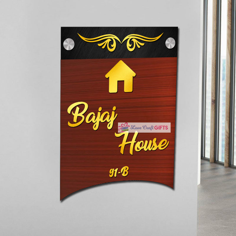 Best Unique Wooden Home Name Plates