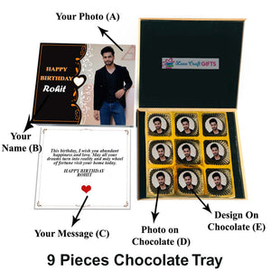 Birthday Special Traditional Design Chocolate Wooden Gift Box | love craft gift