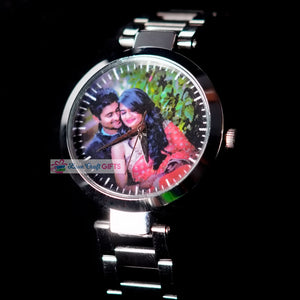 Silver Customized Wrist Watch For Her