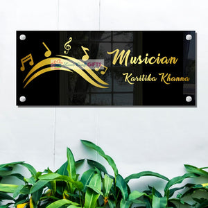 Special Music Acrylic Home Name Plates | love craft gift