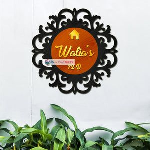 Exclusive Wooden Home Name Plates
