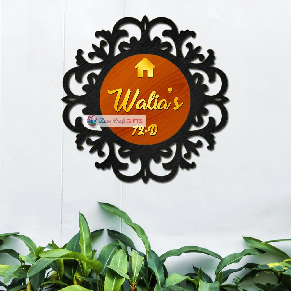 Exclusive Wooden Home Name Plates