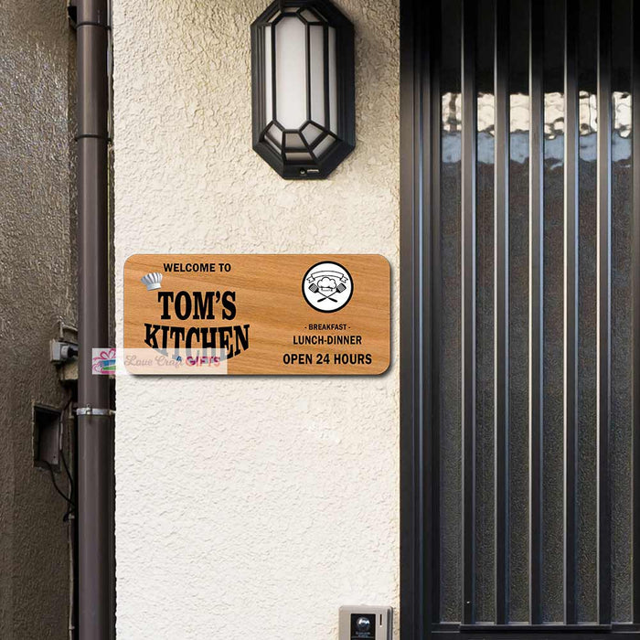 Hotel Wooden Home Name Plates