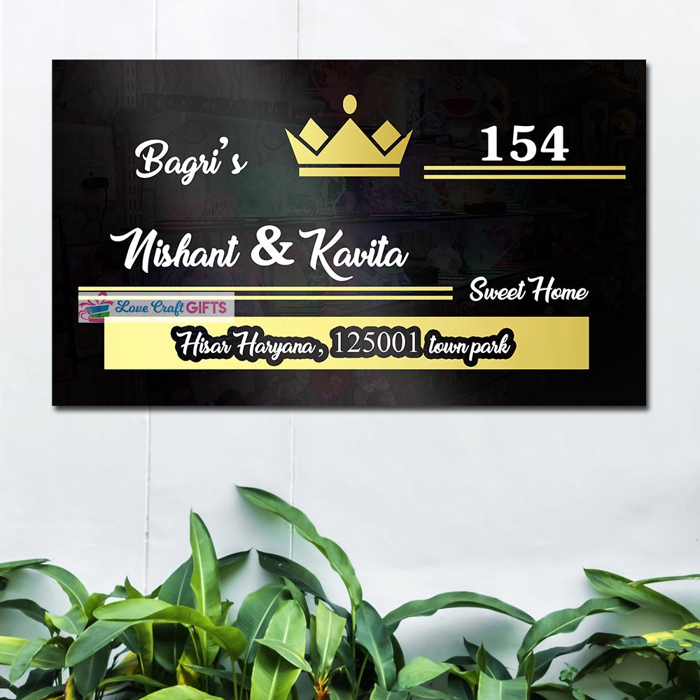 Personalized Acrylic Home Name Plates Love Craft Gift personalized-acrylic-home-name-plates-love-craft-gift