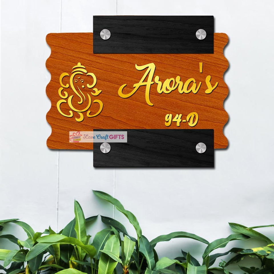 Best Wooden Home Name Plates