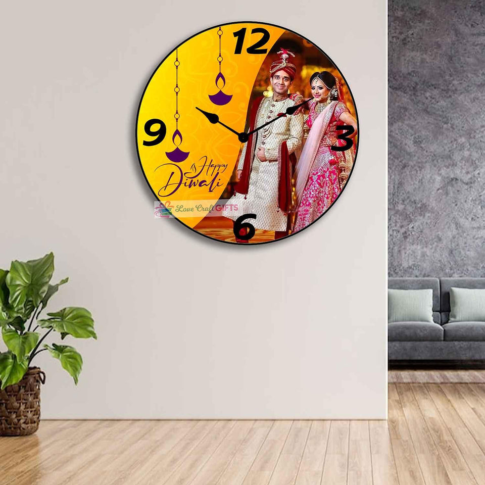 Customized Diwali Special Wall Clock