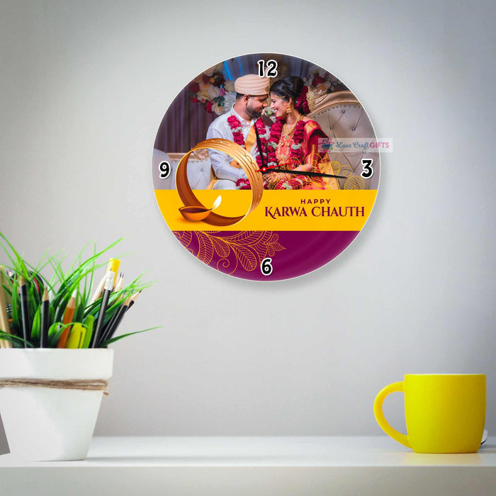 KARWA CHAUTH SPECIAL ACRYLIC CLOCK - 0