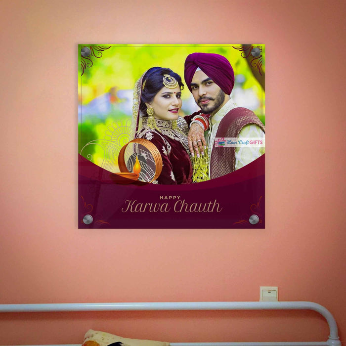 Acrylic Photo Frame For Karwa Chauth