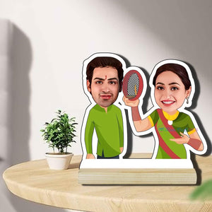 special karwa chauth special caricature - 4