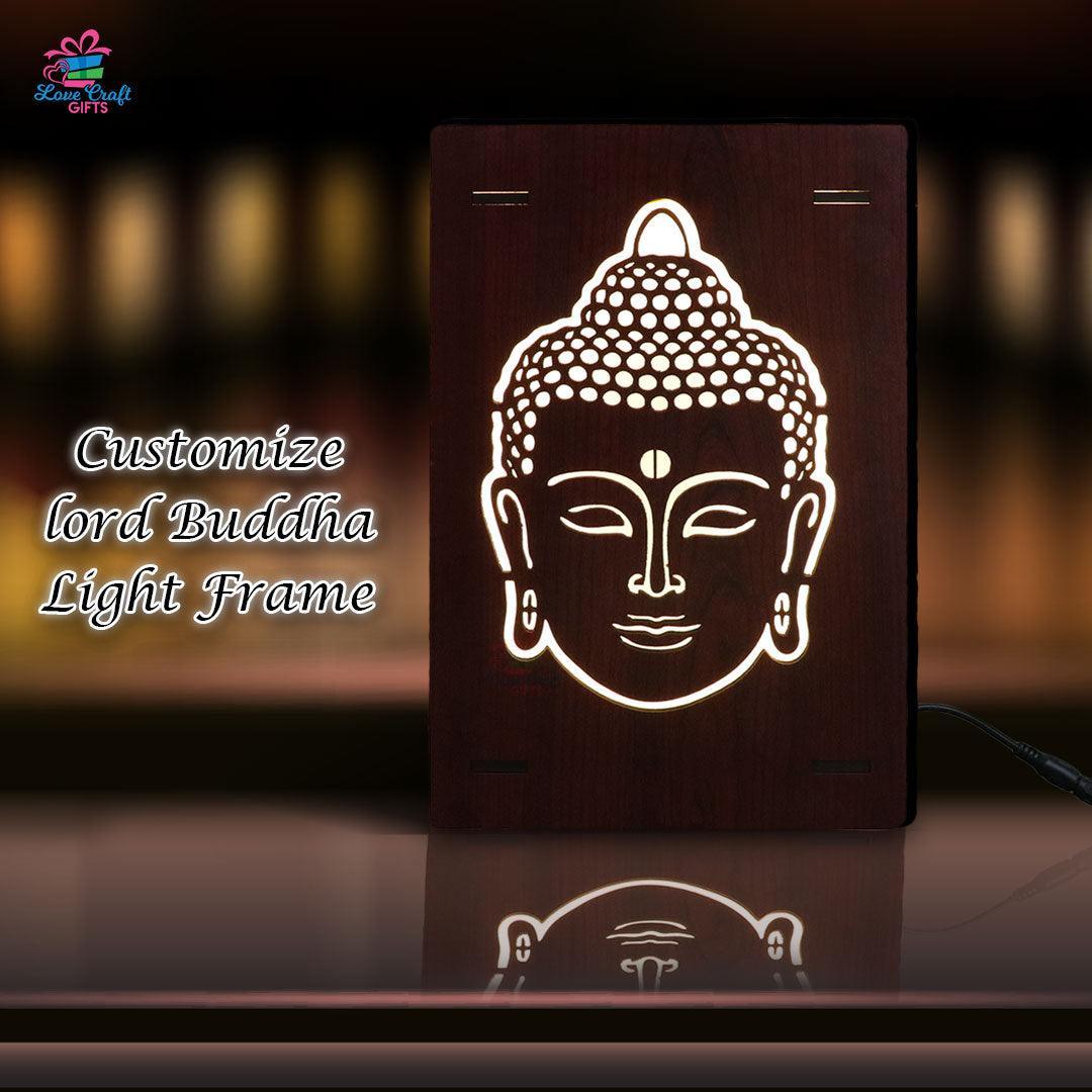 lord budha led table lamp love craft gift - 0