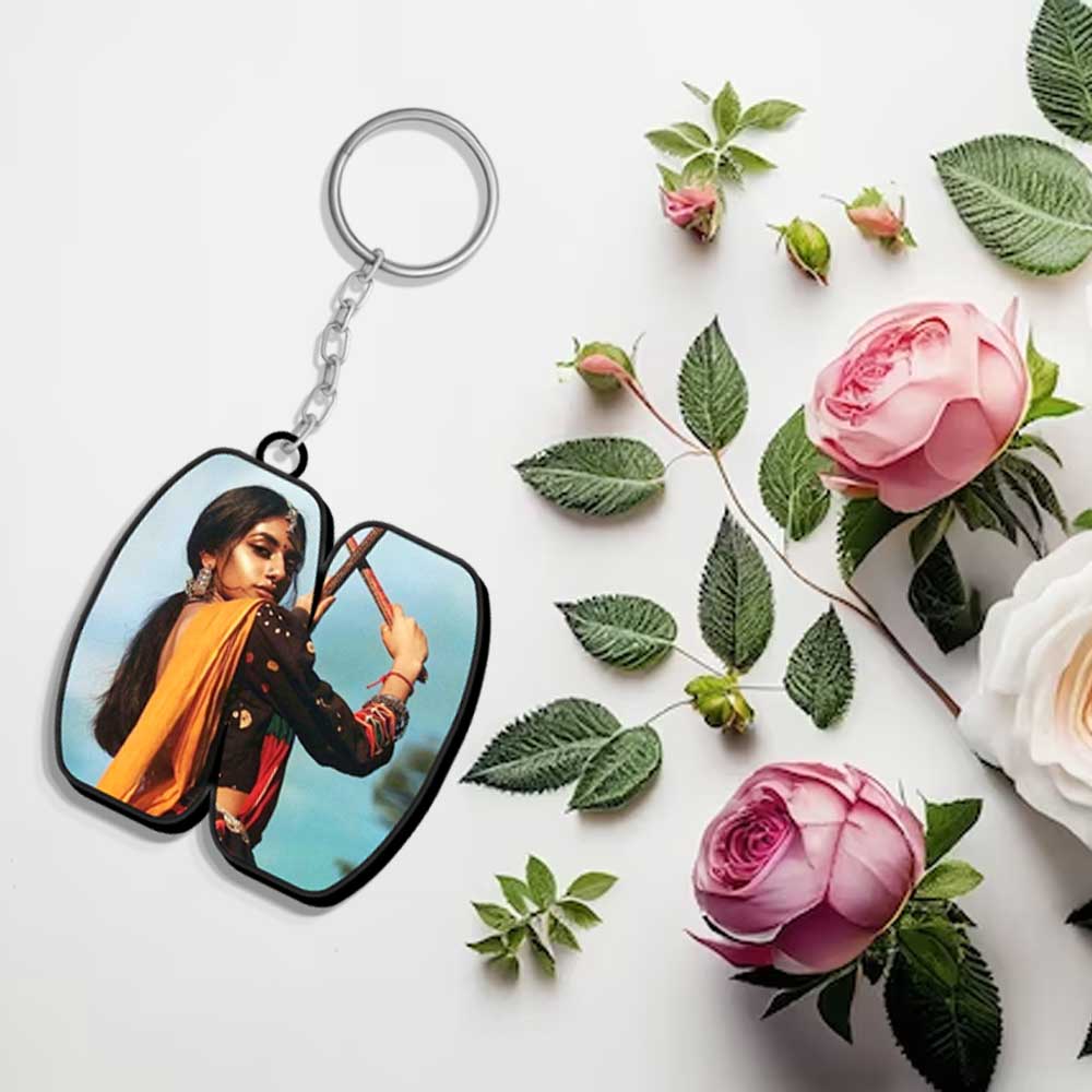 Alphabet Shape-Photo Printed Keychain | Love Craft Gifts - love craft gift