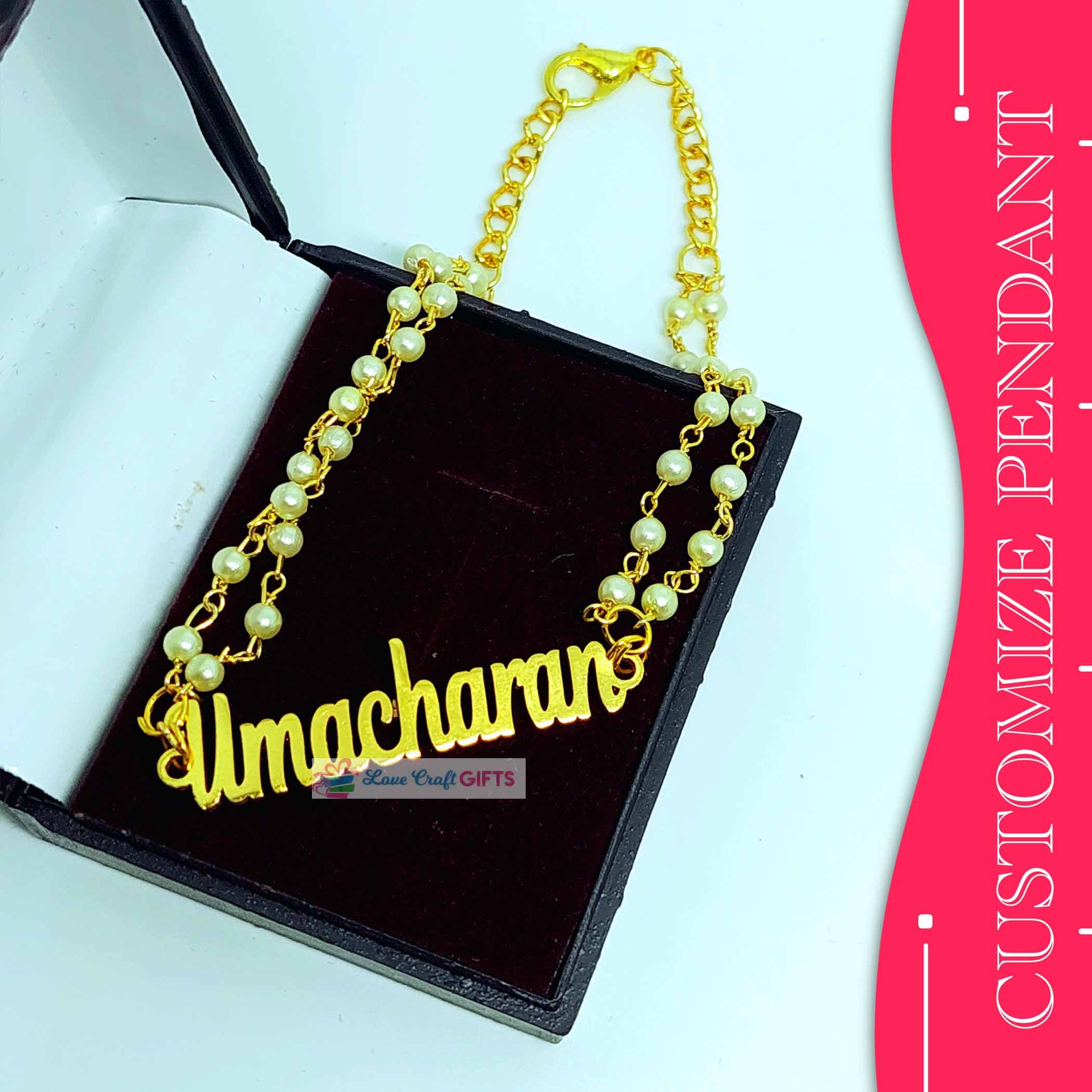 Akshay online name pendant