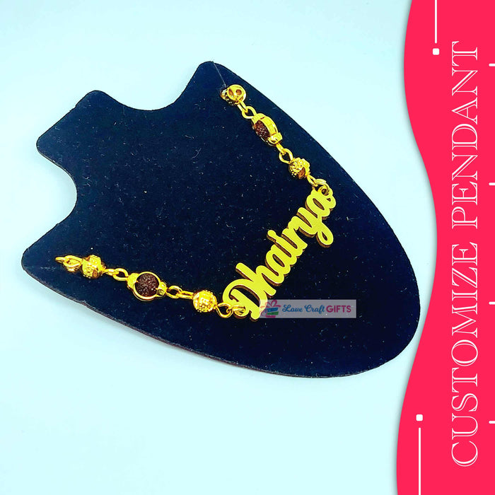 CUSTOMIZE NAME PENDANT | love craft gift