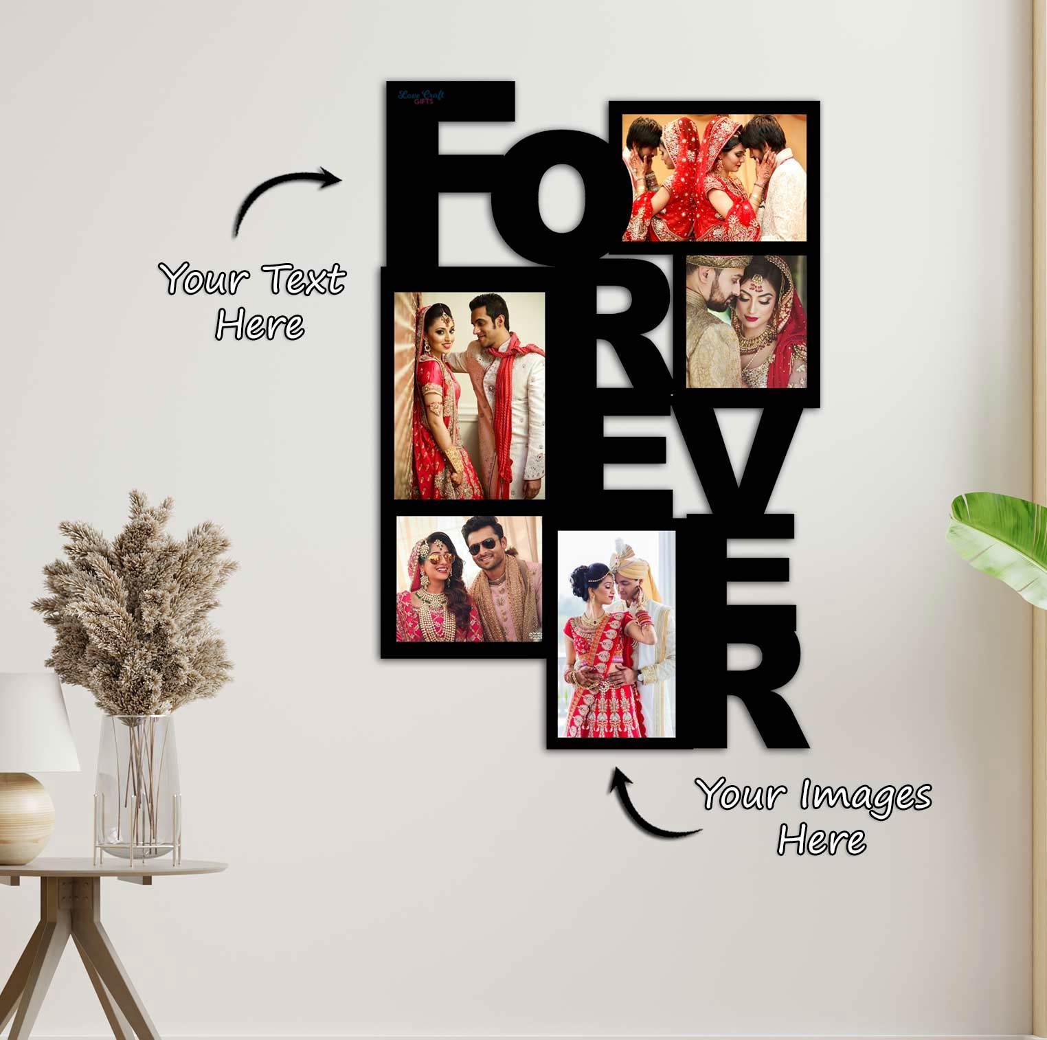 Personalized I Love You Frames For Pictures, Romantic Gift For Girlfriend,  Picture Collage Memorable Gift For Partner