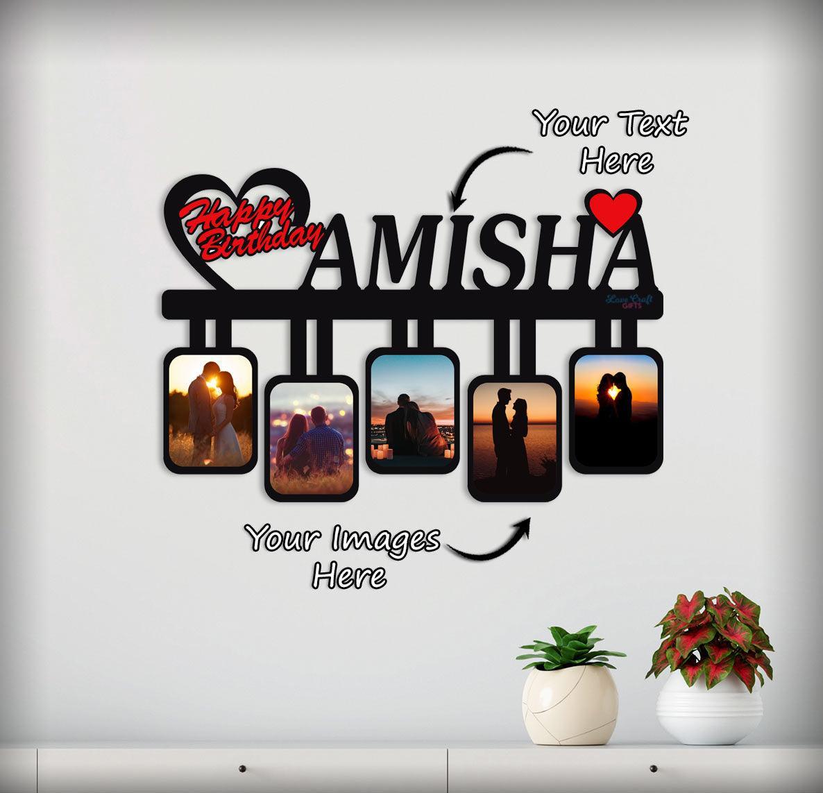 Designer Name Frame Personalized Wooden Photo Frame With Name | Love Craft Gifts - love ...