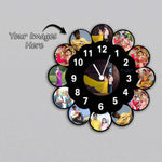 Moon Wooden Photo Wall Clock