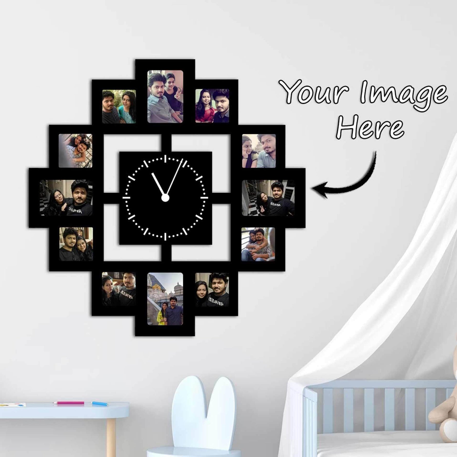 Digital Photo Clock Personalized Photo Clock Customized With Name