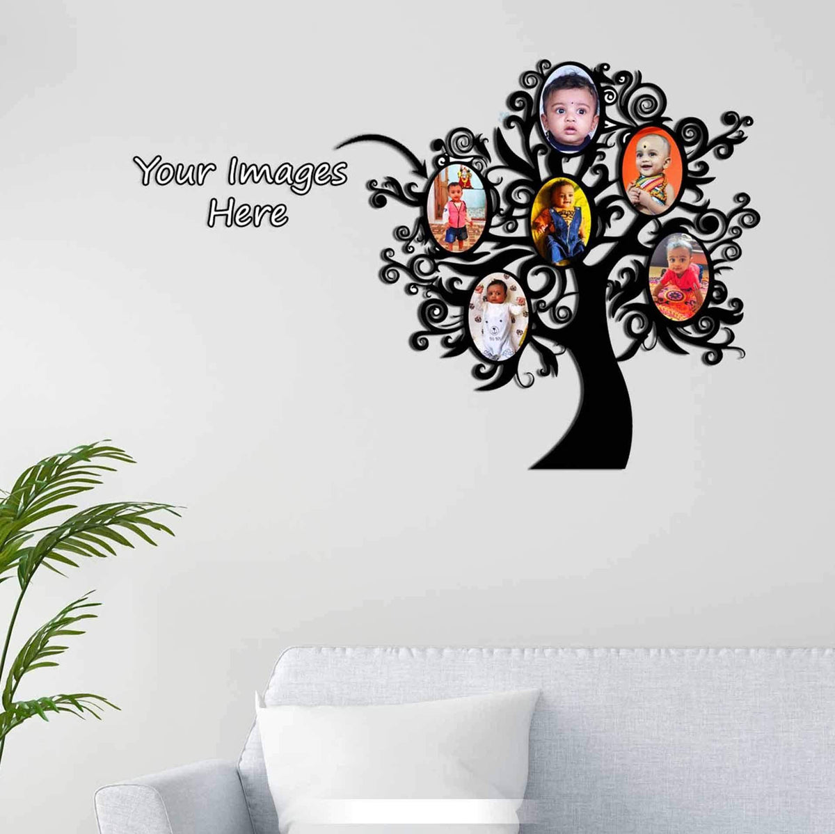 Customized Tree Personalized Wooden Photo Tree - 0
