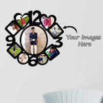 Unique Wooden Photo Wall Clock