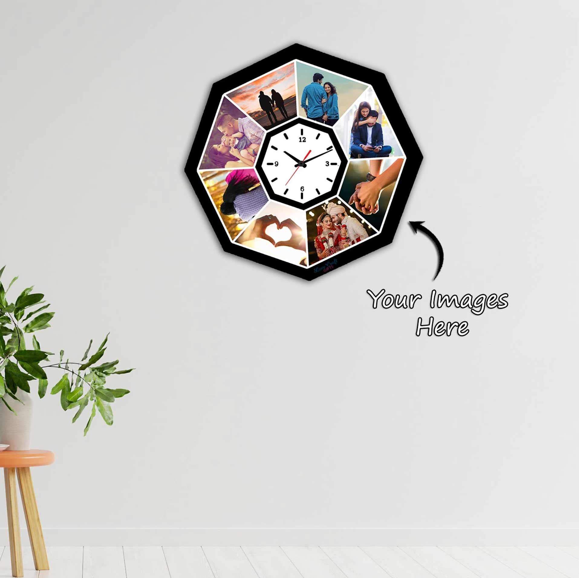 Sublimation Mdf Wall Clock, Size: 8x8 at Rs 145/piece in