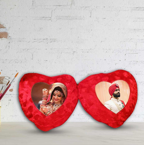 Personlized Heart Couple Photo Cushion | love craft gift