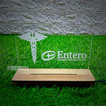 Personalized Healthcare LED Acrylic Name Plate with Custom Logo & Name | Professional Medical Office Desk Décor Gift - 8x6" | Love Craft Gifts™