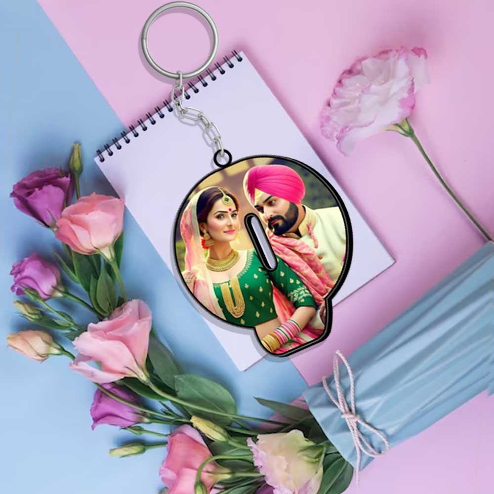 Alphabet Shape-Photo Printed Keychain | Love Craft Gifts - love craft gift