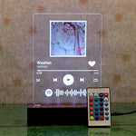 LED Spotify Plaque with Wooden Stand | Love Craft Gift