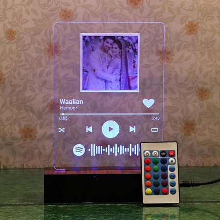 LED Spotify Plaque with Wooden Stand | Love Craft Gift