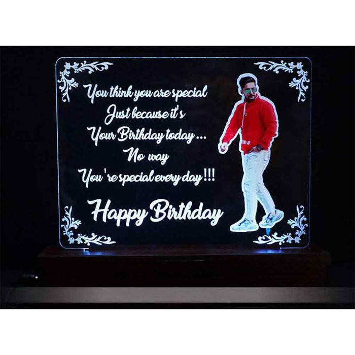 Personlized Acrylic Birthday Multi Led Lamp | love craft gift