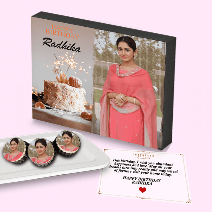 Birthday Special Cake Design Chocolate Wooden Gift Box | love craft gift