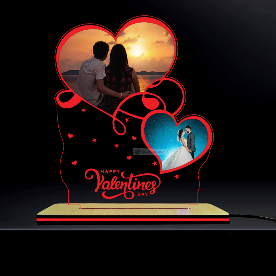 Acrylic Multi-Led Table Lamp For Valentine Day