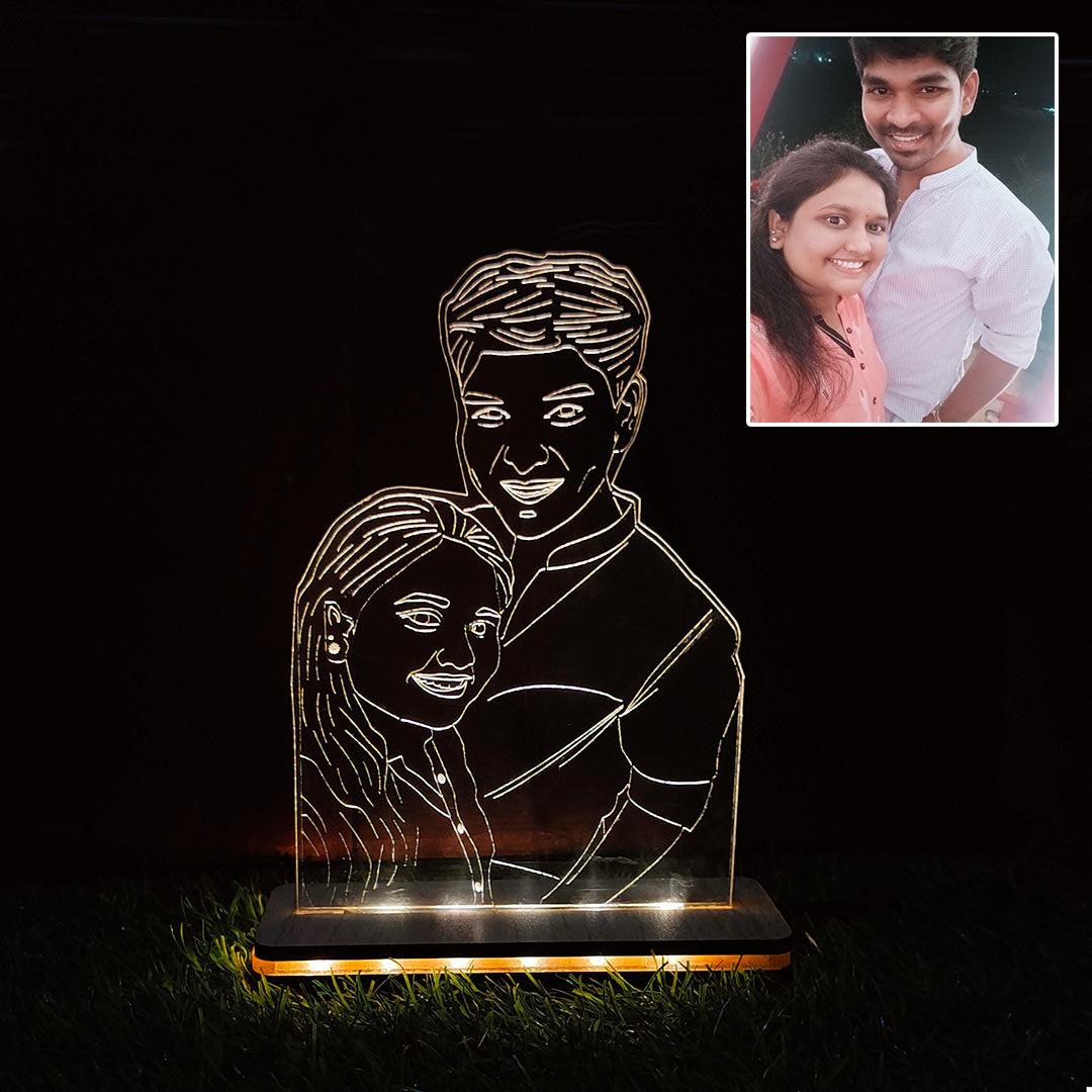 3d Acrylic Led Photo Lamp - Love craft gift - love craft gift