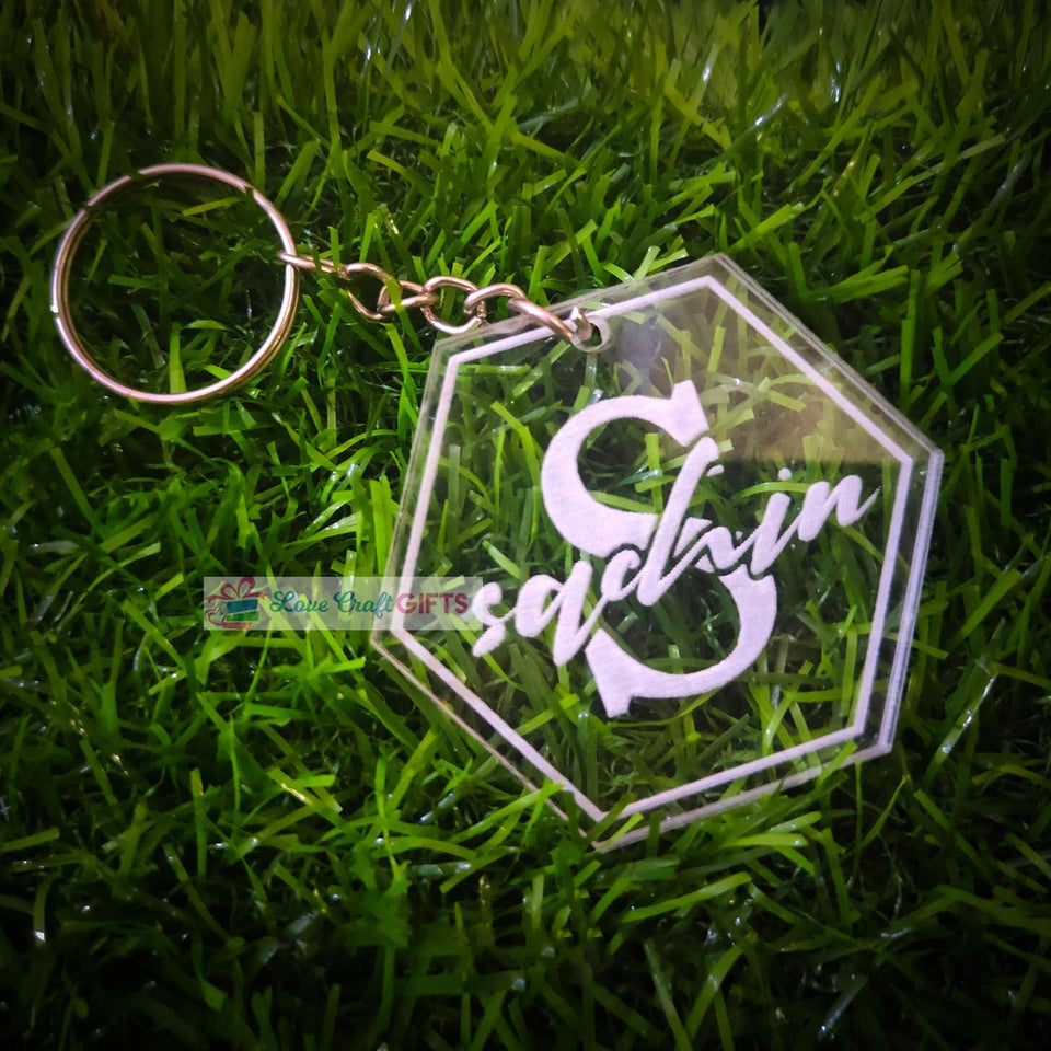 ACRYLIC NAME KEYCHAIN | Love Craft Gifts