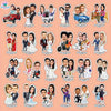 Customized Couple Caricature Photo Stand - love craft gift