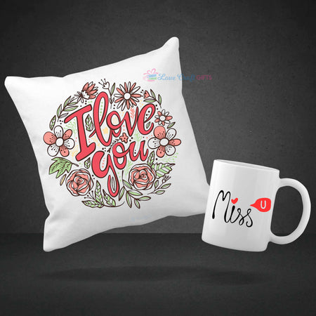 VALENTINE SPECIAL CUSHION AND MUG COMBO | love craft gift
