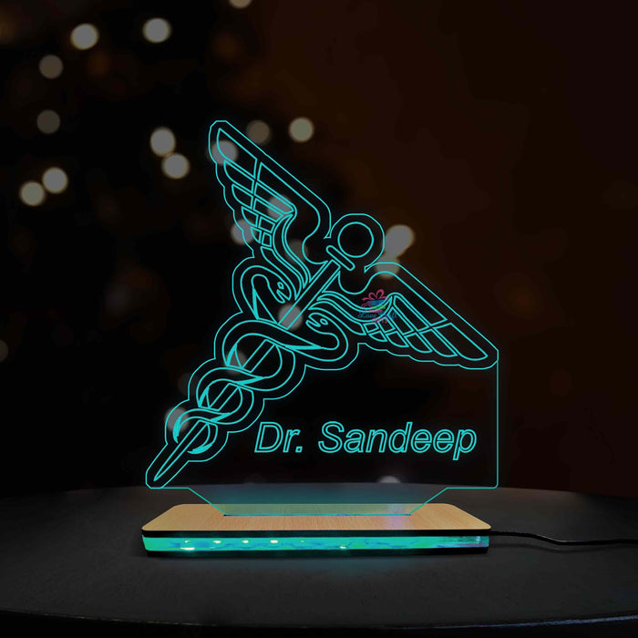 Medical Logo - 3d Illusion Night Lamp | Love Craft Gift