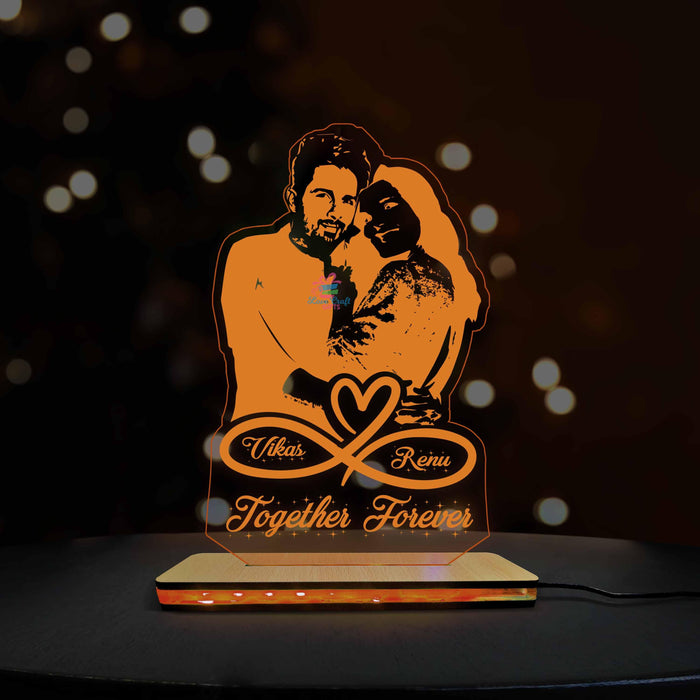 3D Acrylic Multi-Led Table Lamp For True Lovers