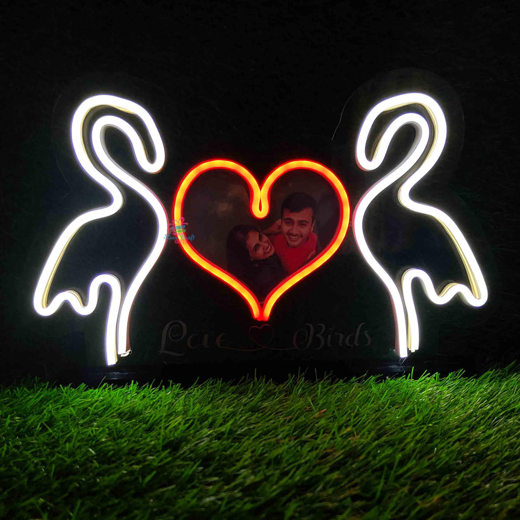 Neon Love Bird Table Lamp | Love Craft Gifts - 0