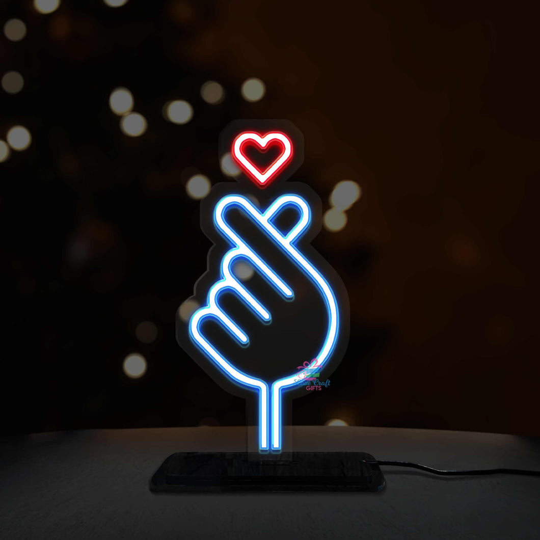Neon Love Led Table Lamp | love craft gift