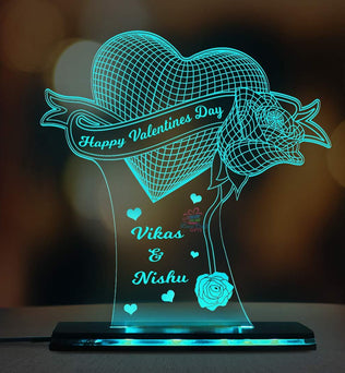 Valentine's Day Gift 3d Acrylic LED Lamp For Her