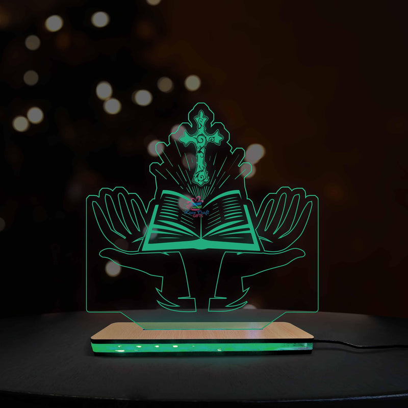 3d Acrylic Multi-Colored Jesus LED Lamp