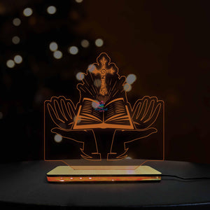 3d Acrylic Multi-Colored Jesus LED Lamp